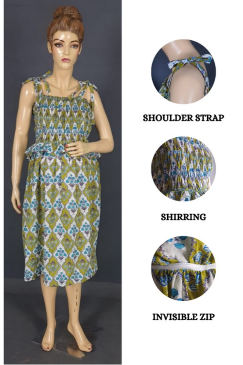 Shirred Dress (A)